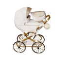 Dětský retro kočárek pro panenky Jasmine Kids Princess - 01
