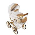 Dětský retro kočárek pro panenky Jasmine Kids Princess - 01