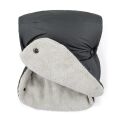 PETITE&MARS Zimní set fusak Jibot 3v1 + rukavice na kočárek Jasie - Charcoal Grey