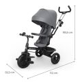  Dětská tříkolka KINDERKRAFT Aston 2 Plus - Grey