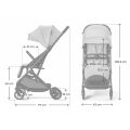 Kočárek sportovní KINDERKRAFT Indy 3 - Urban Grey