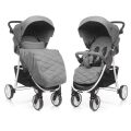 Kočárek 4Baby Rapid - Melange Light Grey