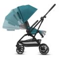 Kočárek Cybex Eezy S Twist+ 2 - Moon Black/Silver 2023