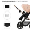 Kočárek kombinovaný KINDERKRAFT Moov 2 pěnová EVA kola 3v1 - Moonlight Grey