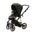 Kočárek Adamex Belissa Special Edition 2v1 - Dark Green/Gold