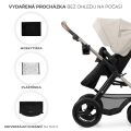 Kočárek kombinovaný KINDERKRAFT Moov 2 Air 3v1 - Moonlight Grey