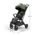KINDERKRAFT SELECT Kočárek sportovní Nubi 3 - Mystic Green
