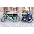 HAMAX Outback One jednomístný vozík za kolo - Green/Black