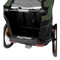 HAMAX Outback One jednomístný vozík za kolo - Green/Black