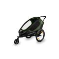 HAMAX Outback One jednomístný vozík za kolo - Green/Black