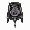 HAMAX Outback One jednomístný vozík za kolo - Green/Black