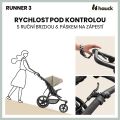 Sporotvní kočárek Hauck Runner 3 s ruční brzdou - Olive 