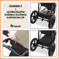 Sporotvní kočárek Hauck Runner 3 s ruční brzdou - Olive 