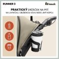Sporotvní kočárek Hauck Runner 3 s ruční brzdou - Olive 