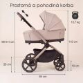 Kombinovaný kočárek ADAMEX Como 2v1 - Chocolate Brown