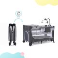 KINDERKRAFT SELECT Postýlka cestovní Leody s doplňky - Leody Grey