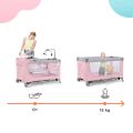 KINDERKRAFT SELECT Postýlka cestovní Leody s doplňky