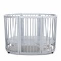 MIMIKO Postýlka kulatá 9v1 - Round Grey