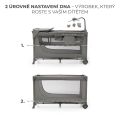 Kinderkraft cestovní postýlka Joy 2 s doplňky - Beige