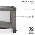 Kinderkraft cestovní postýlka Joy 2 s doplňky - Dark grey
