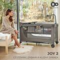 Kinderkraft cestovní postýlka Joy 2 s doplňky - Dark grey