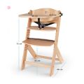 Jídelní židlička Kinderkraft Enock - Wooden