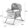 Dětská postýlka Kinderkraft Lovi 3v1 - Gray