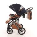 Kočárek Jasmine Bennetta Soft - 10 hnědo modrý