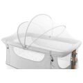 Postýlka MoMi Smart Bed 4v1 - Světle šedá