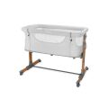 Postýlka MoMi Smart Bed 4v1 - Světle šedá