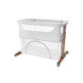Postýlka MoMi Smart Bed 4v1 - Světle šedá