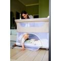 Postýlka MoMi Smart Bed 4v1 - Světle šedá