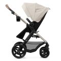 Kočárek kombinovaný KINDERKRAFT Moov 2 pěnová EVA kola 3v1 - Moonlight Grey