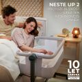 Polohovatelná postýlka Kinderkraft Neste Up2 - Light Grey