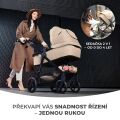 Kombinovaný kočárek Kinderkraft Newly + Mink PRO 4v1 - Classic Grey