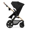 Kočárek kombinovaný KINDERKRAFT Moov 2 pěnová EVA kola 3v1 - Pure Black