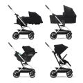 Kočárek Cybex Eezy S Twist+ 2 - Moon Black/Silver 2023