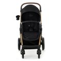 Kočárek kombinovaný KINDERKRAFT Moov 2 pěnová EVA kola 3v1 - Pure Black