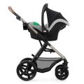 Kočárek kombinovaný KINDERKRAFT Moov 2 pěnová EVA kola 3v1 - Moonlight Grey