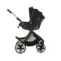 JANÉ Kočárek 3v1 JANÉ Crosslight + korba Micro Pro + autosedačka Koos Isize - Dim Grey