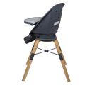 Jídelní židlička BABYGO CAROU 360° - Grey