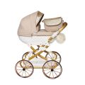 Dětský retro kočárek pro panenky Jasmine Kids Princess - 02