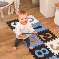BABYONO Puzzle 30x30 cm pěnové 10 ks - číslice červené