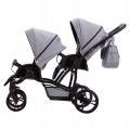 Kočárek pro dvojčata Bebetto 42 New - Pro 24 Black