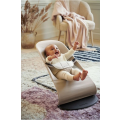BabyBjörn Potah na lehátko - Soft Beige/Grey Woven