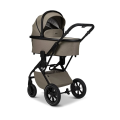 Kočárek Moon PIÚ Extra set Black Matt - Mud 