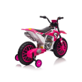 Dětská elektrická motorka XMX616 EVA kola 12V 7Ah - Růžová