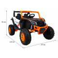 Elektrické autíčko Buggy UTV-MX 24V 800W 4x4 - Oranžové