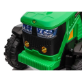 Dětský elektrický traktor s vlečkou 12V 7Ah dálkové ovládání - Zelený