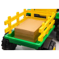 Dětský elektrický traktor s vlečkou 12V 7Ah dálkové ovládání - Zelený